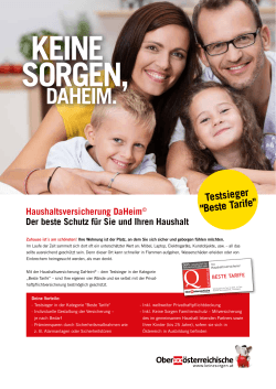 Produktblatt DaHeim - Oberösterreichische Versicherung AG