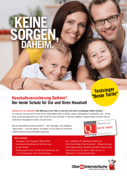 Produktblatt DaHeim - Ober&ouml;sterreichische Versicherung AG