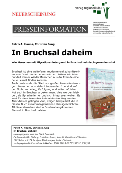 In Bruchsal daheim - Verlag Regionalkultur