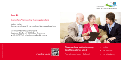 Kontakt: Ehrenamtliche Wohnberatung Berchtesgadener Land