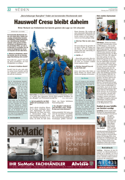 Hauswolf Cresu bleibt daheim