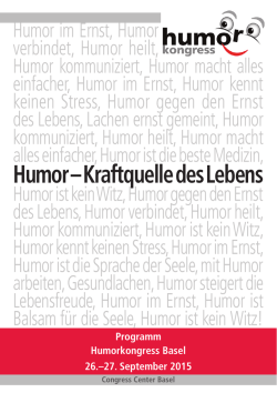Humor &ndash; Kraftquelle des Lebens