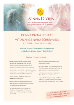 Donna Divina RetReat mit aRiane & ninya SchuRmann