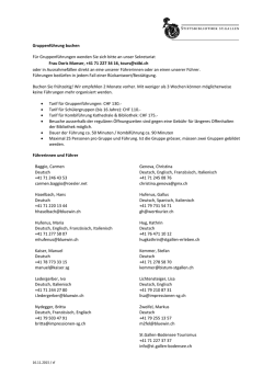 Gruppenf&uuml;hrung buchen F&uuml;r Gruppenf&uuml;hrungen wenden Sie sich