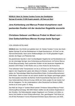 Jens Kohlenberg und Marcus Probst triumphieren nach packenden