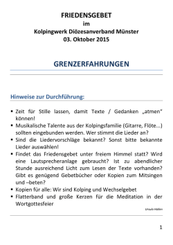 Grenzerfahrungen