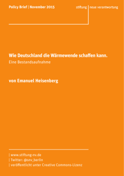 Wie Deutschland die Wärmewende schaffen kann