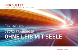 ohne leib mit seele - Home