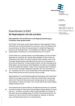Ein Regionalplaner mit Leib und Seele