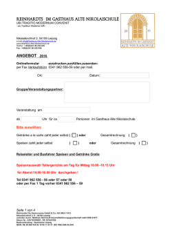 HIER - Reinhardts im Gasthaus Alte Nikolaischule
