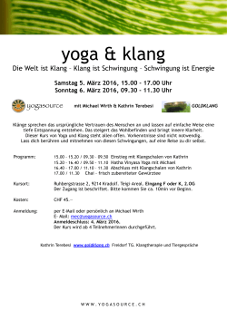 Yoga & Klang / März 2016
