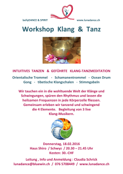 Workshop Klang & Tanz