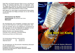 Die Welt ist Klang