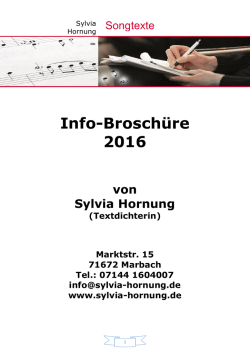 Info-Brosch&uuml;re 2016