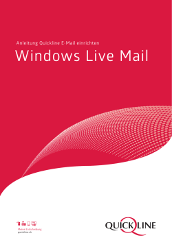 Windows Live Mail - Flims Electric AG