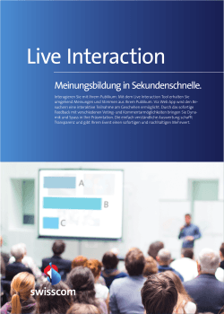 Live Interaction