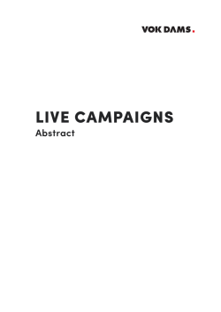 live campaigns - SPONSORING SCHWEIZ