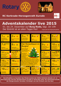 Adventskalender live 2015