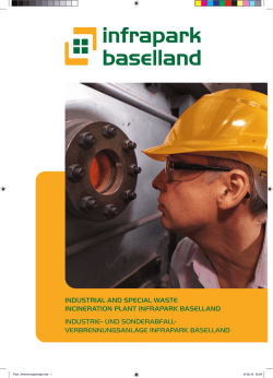 industrial and special waste incineration plant infrapark baselland
