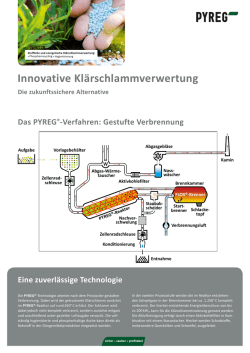 Innovative Kl&auml;rschlammverwertung