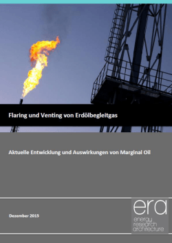 Flaring und Venting von Erdölbegleitgas