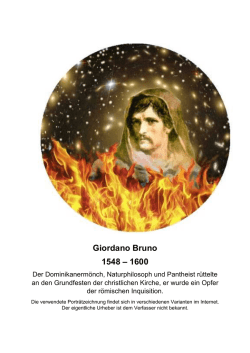 Giordano Bruno - Heinz G. Klug