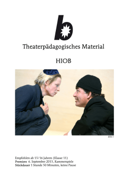 Theaterpädagogisches Material HIOB