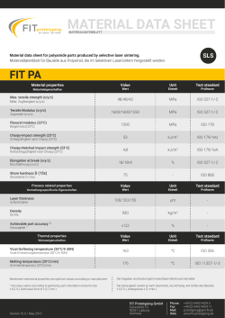 material data sheet - FIT Prototyping GmbH