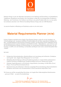 Material Requirements Planner m,w