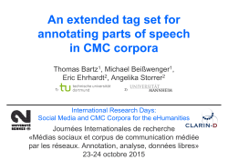 An extended tag set for annotating parts of speech in CMC corpora