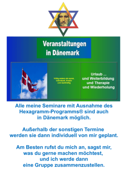 Alle meine Seminare mit Ausnahme des Hexagramm