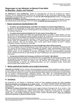 Infoblatt Freie Wahl
