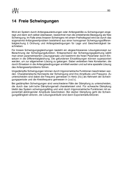 14 Freie Schwingungen - WWW-Docs for B-TU