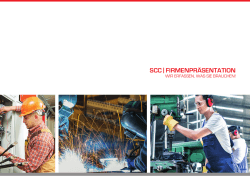 firmenpräsentation - SCC | INDUSTRIEMONTAGEN GmbH & Co. KG