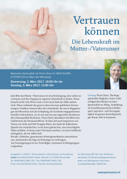 Vertrauen können