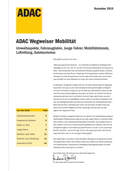ADAC Wegweiser Mobilit&auml;t