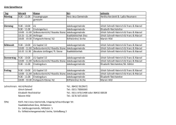 Liste Sprachkurse Tag Uhrzeit Klasse Ort LehrerIn Montag 9.00