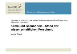 Klima und Gesundheit – Stand der wissenschaftlichen