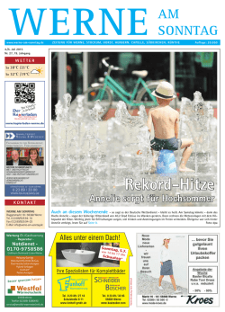 Rekord-Hitze - Werne am Sonntag
