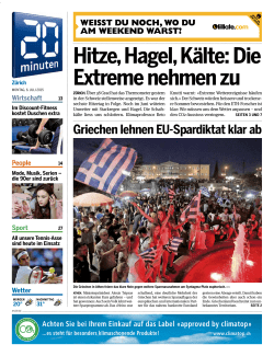 Hitze, Hagel, Kälte: Die Extreme nehmen zu