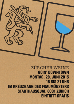 Zürcher Weine goin` downtown 2015