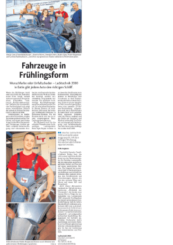 Wenn die Stoßstange bricht oder eine Delle das Seitenteil außer