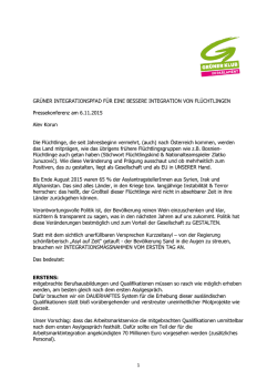 Gr&uuml;ner Integrationspfad (PK Korun, 6.11.2015)
