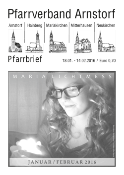januar / februar 2016 - Pfarrverband Arnstorf