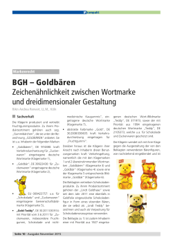 IP kompakt 11/2015 - Bundesanzeiger Verlag