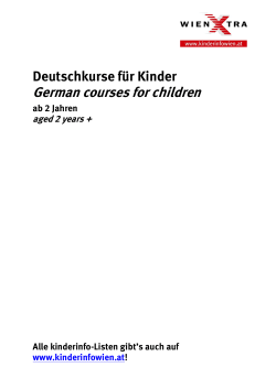 German courses for children