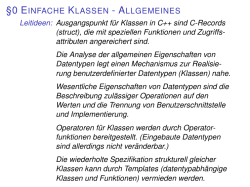 Einfache Klassen