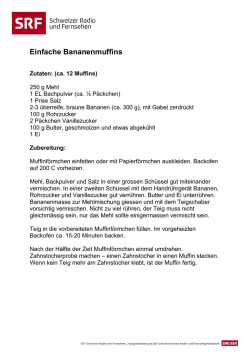 Einfache Bananenmuffins