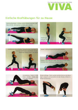Einfache Kraft&uuml;bungen f&uuml;r zu Hause