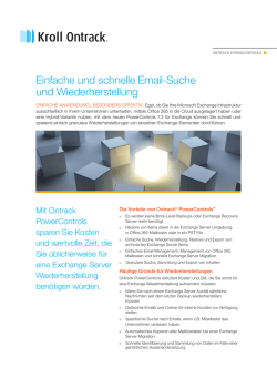 Einfache und schnelle Email-Suche und
